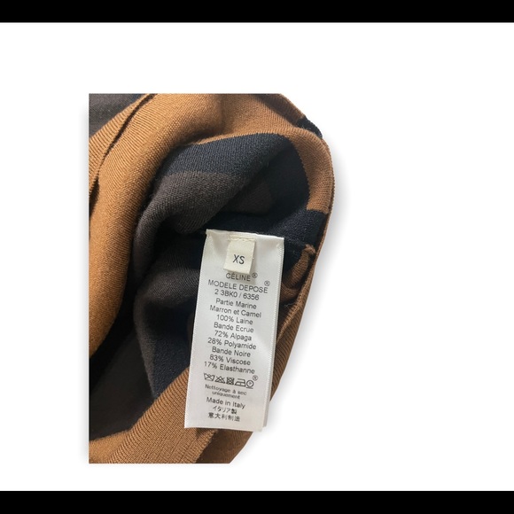 Celine Color Block Knit Sweater (authenticated by realreal) Made in Italy - Picture 4 of 4